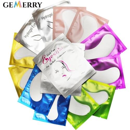 50pairs New Paper Patches Eyelash Under Eye Pads Lash Extension Paper Patches Eye Tips Lint Free Sticker Wraps Make Up Tools