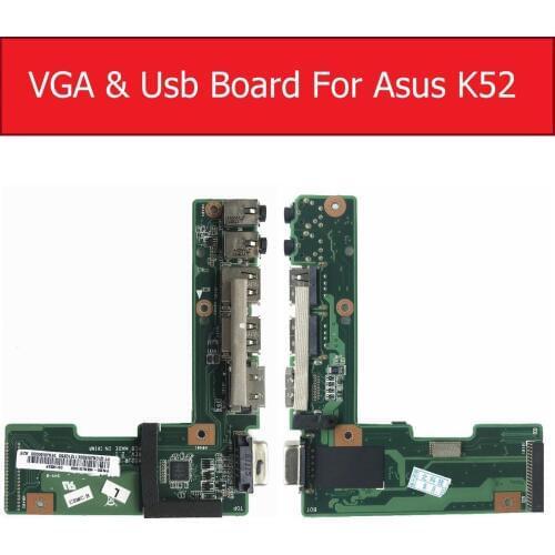 For ASUS K52 X52J A52J K52J K52JR K52JT K52JB K52JU K52JE K52D X52D A52D K52DY K52DE K52DR Audio VGA&USB IO Board DC Power Board