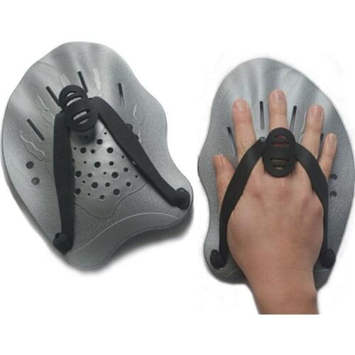 Swimming Paddles Training Adjustable Hand Webbed Gloves Pad Fins Flippers For Men Women Kids