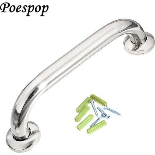 POSEPOP Sliver Bathroom Shower Tub Hand Grip Stainless Steel Safety Toilet Support Rail Disability Aid Grab Bar Handle
