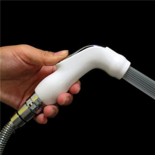 White Handheld Toilet Shattaf Single Way Bathroom Bidet Faucet Sparyer Shower Head Kitchen Pull Out Replacement Spray Nozzle