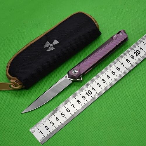 New Folding Knife S35VN Blade Titanium Alloy EDC Handle Tool Outdoor Fruit Knife Mini Pocket Knife Sharp Fishing Utility Knife