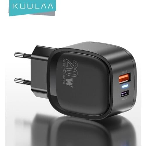 KUULAA Quick Charge 4.0 3.0 QC PD Charger 20W USB Type C Fast Charging For iPhone 12 Pro Max 11 Pro Max XS 8 Xiaomi QC4.0 QC3.0