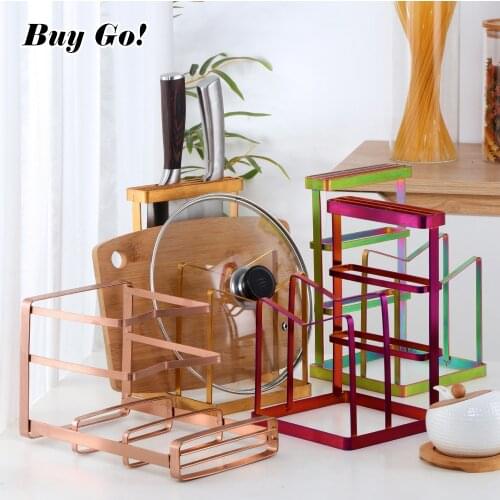 1/2PCS Stainless Steel Knife Drainer Holder Creative Kitchen Knives Storage Rack Pot Lid Cover Shelf Plates Organizer Stand Tool