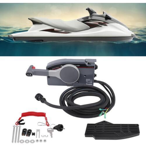 1Set Boat Outboard Engine Side Mount Remote Control Box with 10 Pin for Yamaha 703-4825-16