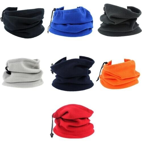 1PC 3in1 Unisex Beanie Hats Ski Snood Scarf Women Men Thermal Fleece Scarf Snood Neck Warmer Face Mask Winter Spring
