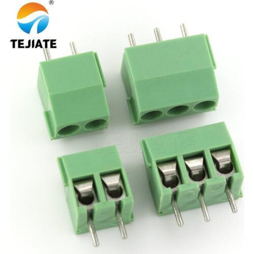 10pcs MG/KF350-2P 3P Green Pin Screw Terminal Block Connector KF350 3.5mm Pitch amphenol connector 250V/10A