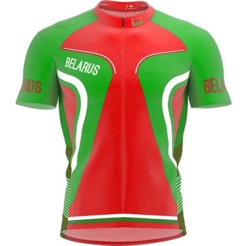 2021 Belarus More Style Men classic cycling team short sleeved bike Road Mountain Clothing Maillot ciclismo outdoor bike jersey