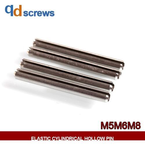 304 M5M6M8 stainless steel elastic pin elastic cylindrical pin positioning pin hollow pin