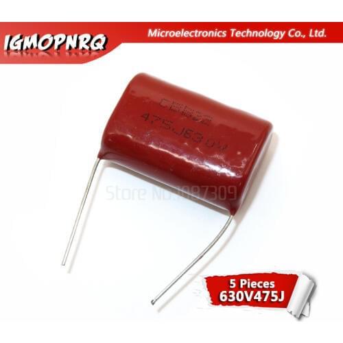 5PCS 630V475 4.7UF Pitch 30MM 630V 475 CBB Polypropylene film capacitor