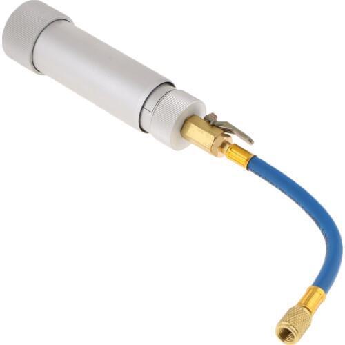 A/C Oil and Dye Injector with R-134a Snap Quick Coupler 1/4" SAE Hand Turn