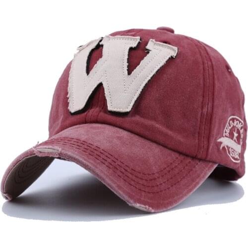 Baseball caps Fashionable letter cloth sticker Hip Hop snapback Washed cotton caps