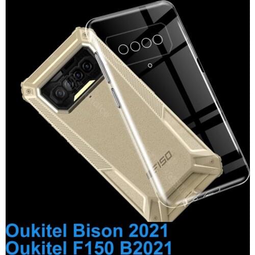 Case For Oukitel F150 B2021 Soft Silicone Back Cover TPU Protector Phone Coque Fitted For Oukitel Bison Bumper Shell Glass Funda