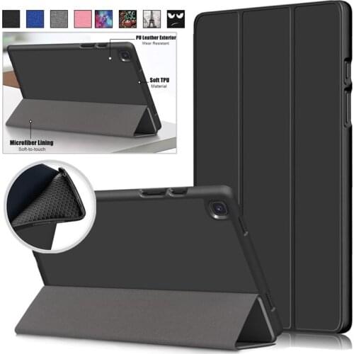 For Samsung Galaxy Tab A7 2020 10.4" SM T500 T505 Case PU Leather Soft TPU Back Cover Funda Tablet For Galaxy Tab A7 A 7 Cover