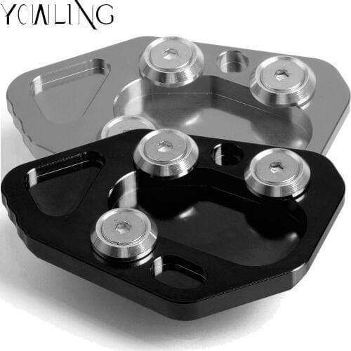 For BMW R1200S 2006-08 F800R 2010-2016 HP2 SPORT 2008-10 Side Stand Pad Enlargement Plate Kickstand Enlarger Extension Plate Pad