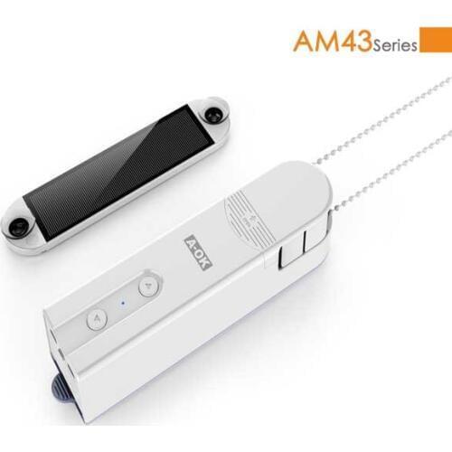 Smart Bluetooth motor US/AU/EU standard ball chain motor with solar panel roller shades Drive motor Roman zebra Blind gear motor