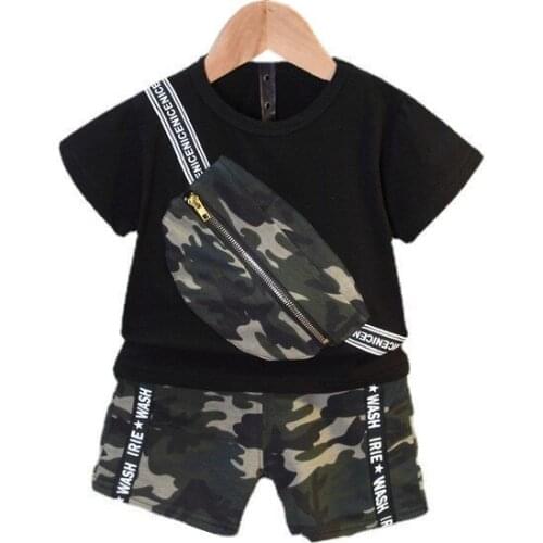 New Children Summer Baby Boys Clothes Cotton Letter T Shirt Shorts 2Pcs/sets Infant Outfit Print Kids Fashion Toddler Tracksuits