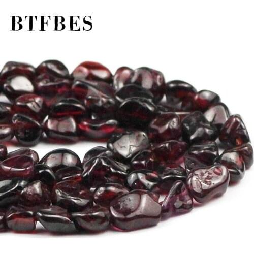 Lrregular Freeform Chip Gravel Beads Garnet Loose Beads 4mm~6mm For Jewelry Making DIY Charm bracelet Accessories