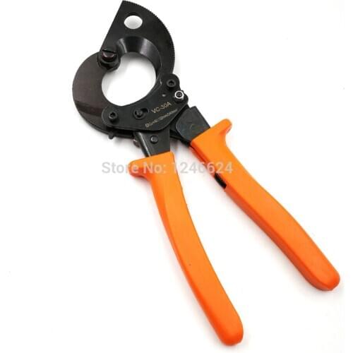 Cable Cutting Shears Tool VC-30A Mini Small Scissors Rachet Wire Cutter Pliers Cutting CU/AL CABLE BELOW 32MM(240mm2)