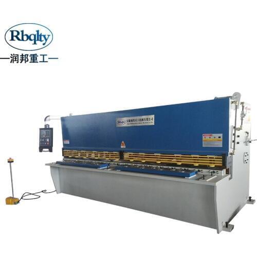 China manufacturer auto control QC12K-6x3200 E21S system CNC Metal Plate Hydraulic Swing beam Shearing Machine