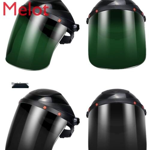 Pesticide Mask Welding Protective Cover Full Face Head-Mounted Burning Welder Light Helmet Transparent Oil-Proof
