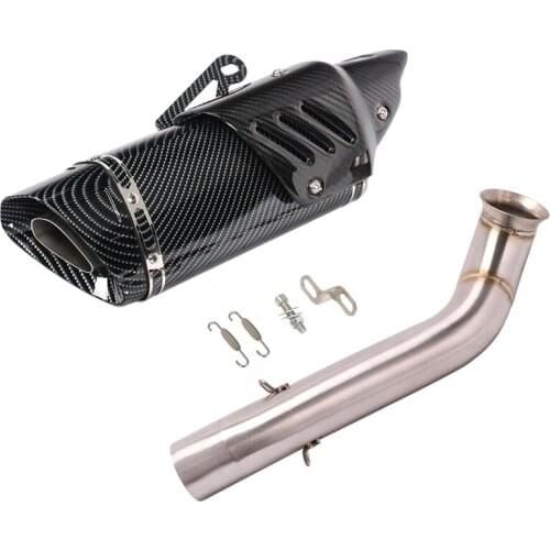 Slip for KTM 690 Duke Exhaust System Muffler Vent Pipe 450MM with Cover Middle Link Connect Pipe Stainless Steel