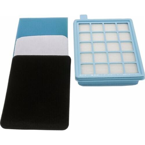 Filter set for Philips PowerPro Active and Compact vacuum cleaner. (Comparable with FC8058 / 01)