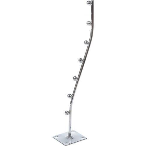 Wall Mount Waved Waterfall Hanger Rack 7 Beads Garment Display Hooks CNIM Hot