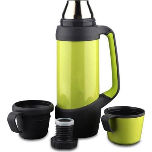 1.2 Liter Capacity Outdoor Vacuum Insulated Cup Bottom Hidden Storage Space Double Cup Cap Design Insulation for Up To 12 Hours