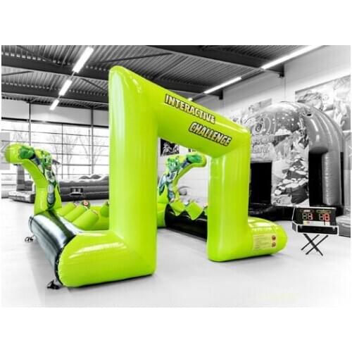 New arrvail inflatable battle zone interactive game battle Light challenge inflatable party rentals