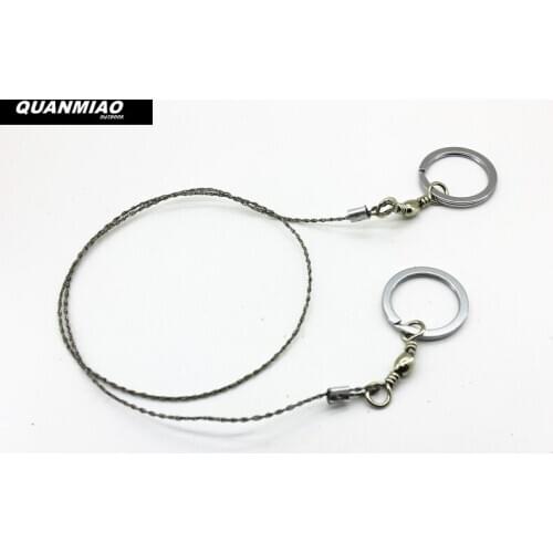 Outdoor Camping Hiking Manual Hand Steel Rope Chain Saw Portable Practical Emergency Survival Gear Steel Wire Kits Travel Tools