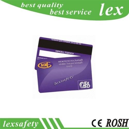 Printing 125khz TK4100 EM4100 Compatible Id Rfid Cards With Hico Magnetic Strip 2 Magnetic Tracking Writing Encoding