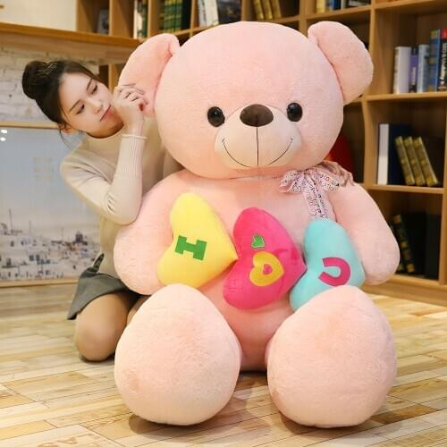 Hot Lovely Giant American Bear Plush Toys Stuffed Animals Teddy Bear Doll Pillow Kids Girls Popular Valentine Birthday Gift