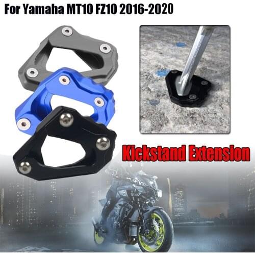 For Yamaha MT10 FZ10 MT FZ 10 2016 2017 2018 Motorcycle Foot Side Stand Enlarger extension kickstand Kick Stand foot plate pad