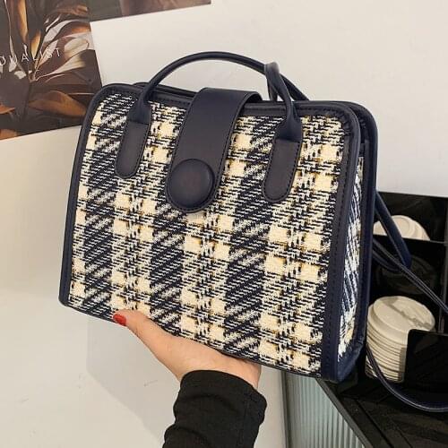 Casual Designer Women'g Bag Retro Chic Small Handbags Female Simple Trending Shoulder Bags 2021 New Fashion Square Tote Bags Sac