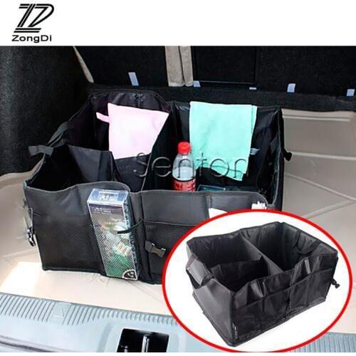 ZD Folding Car Trunk Bag Storage Box For Peugeot 307 206 308 207 407 3008 2008 Kia Sportage 2017 Cerato Sorento Alfa Romeo 159
