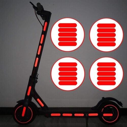 24pcs/Set Waterproof Reflective Sticker for Xiaomi M365 Electric Scooter Warning Reflector DIY Reflective Strip for Scooter