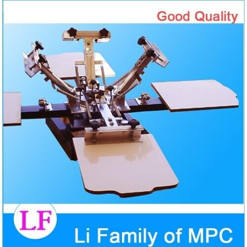 1 Set 4 color 4 station T-shirt screen printing machine without base good quality (many areas)