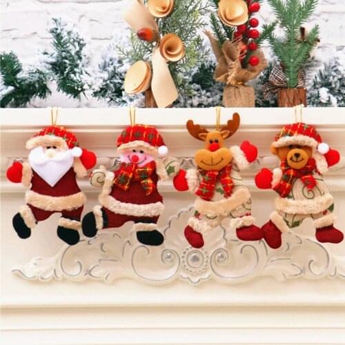 1pc Dancing Santa Claus Merry Christmas Ornaments Xmas Tree Hanging Toy Doll Decorations Home Decor Old Man Present Gift