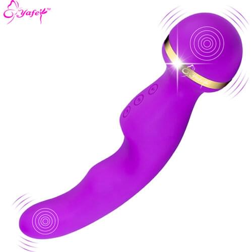 10 Speed Powerful AV Vibrator Magic Wand Massager Vibration Intelligent Heating Vibrator G Spot Vibrator for Women Adult Sex Toy