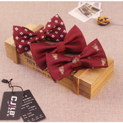 14color Mens fashion designers bowtie print dot jacquard red black bow ties high-end for men wedding groom 1200needle 10pcs/lot