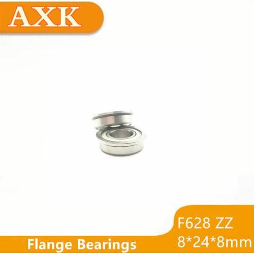 2019 Sale New 10pcs F628-2z F628zz F628 Zz Flanged Flange Deep Groove Ball Bearings 8 X 24 8mm Free Shipping For 3d Printer