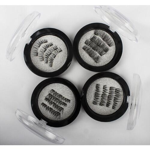 3 Magnetic Eyelashes False Eyelashes on magnets Reusable 3D Magnetic Extension Fake Eye Lashes Soft Easy To Wear Gift