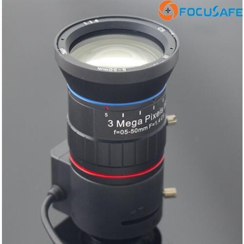 Focusafe 3Megapixel Varifocal Auto iris Lens 5-50mm CCTV Lens for CCTV Security Camera