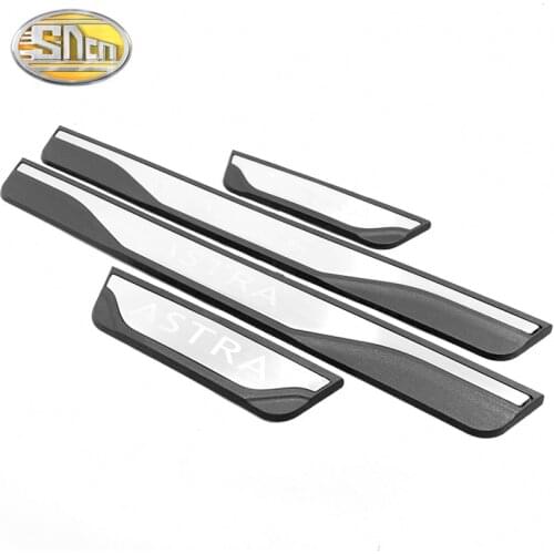 4PCS High-quality Stainless Steel Welcome Pedal Car Scuff Plate Pedal Trim Threshold Door Sill For Opel Astra 2016 2017 2018