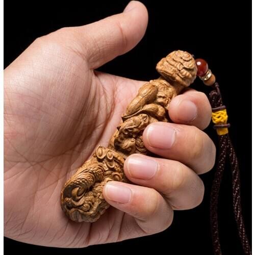 Australian Sandalwood Good luck Ruyi Carving Crafts Creative Ornaments Solid Wood Pendant Small Wood Feng Shui home decors