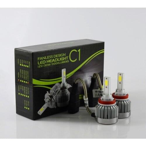 C1 H3 H7 H8 H11 CAR LED Headlights COB 60W 6000LM AUTO MOTOCYCLE HEADLIGHT HEADLAMP KIT Front Bulb Automobiles Headlamp 6000K