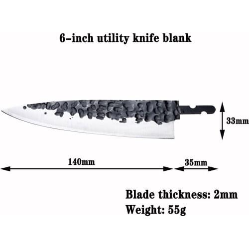 Large batch of DIY hand-forged professional kitchen knife VG10 steel core chefs knife 6 inch utility knife blank