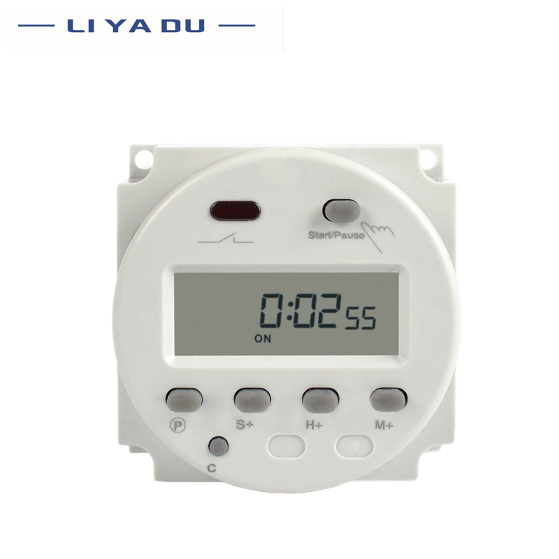 CN102A 12V/24V/110V/220V Single and double countdown micro cycle time control switch timer controller seconds control