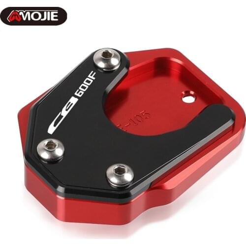 For HONDA CB600F HORNET 2008 2009 2010 2011 2012 2013 Motorcycle Side Stand Enlarger Kickstand Enlarge Plate Pad Accessories